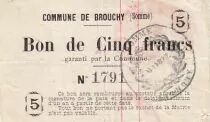 Frankreich 5 F Brouchy