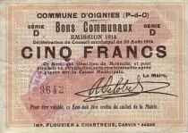 Frankreich 5 F Oignies