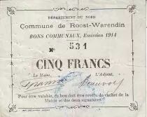 Frankreich 5 F Roost-Warendin