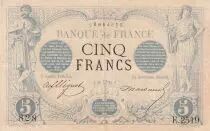 Frankreich 5 Francs - Black - 10-05-1873 - Serial F.2519