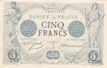 Frankreich 5 Francs - Black - 16-05-1873 - Serial V.2579
