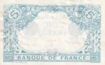 Frankreich 5 Francs - Blue - 04-03-1915 - Serial M.4528 - P.70