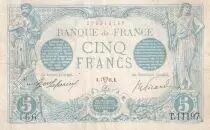 Frankreich 5 Francs - Blue - 04-04-1916 - Serial T.11197 - P.70