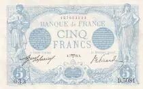 Frankreich 5 Francs - Blue - 07-05-1915 - Serial D.5081