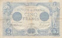 Frankreich 5 Francs - Blue - 11-05-1916 - Series Z.11803