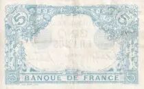 Frankreich 5 Francs - Blue - 22-08-1912 - Serial S.830 - VF to XF - P.70
