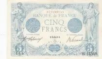 Frankreich 5 Francs - Blue - 23-09-1916 - Serial W.14048 - P.70