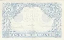 Frankreich 5 Francs - Blue - 28-08-1916 - Serial D.13581
