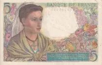 Frankreich 5 Francs - Farmer - 1943 -  Serial S.104 - XF - P.98