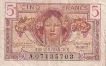 Frankreich 5 Francs - Head of woman - 1947 - VF.29.01