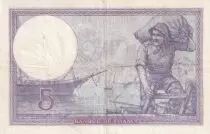 Frankreich 5 Francs - Helmeted woman  - 11-01-1918 - Serial T.343 - P.72
