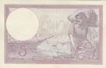 Frankreich 5 Francs - Helmeted woman - 06-04-1933 - Serial A.54258