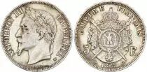 Frankreich 5 Francs - Napol&eacute;on III - Laurelled Head - Strasbourg - 1867