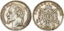Frankreich 5 Francs - Napol&eacute;on III - Laurelled Head - Strasbourg - 1868