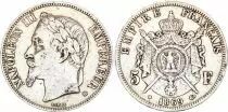 Frankreich 5 Francs - Napol&eacute;on III - Laurelled Head - Strasbourg - 1869
