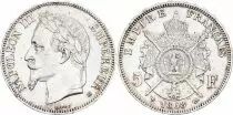 Frankreich 5 Francs - Napol&eacute;on III - T&ecirc;te laur&eacute;e - BB Strasbourg - 1868