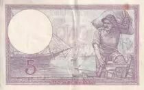 Frankreich 5 Francs - Purple - 04-05-1933 - Serial L.54876 - P.79