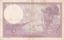 Frankreich 5 Francs - Purple - 05-10-1939  - Serial T.63715 - P.79