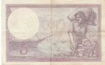 Frankreich 5 Francs - Purple - 08-06-1933 - Serial B.55804
