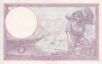 Frankreich 5 Francs - Purple - 23-02-1928 - Serial Y.32397 - P.79