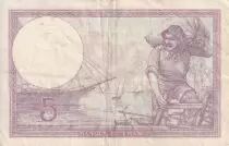 Frankreich 5 Francs - Purple - 26-05-1933 - Serial O.55331 - P.79