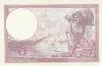 Frankreich 5 Francs - Purple - 27-07-1939 - Serial L.59570