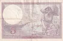 Frankreich 5 Francs - Purple - 28-11-1940  - Serial C.66513 - P.79