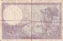 Frankreich 5 Francs - Purple - 28-11-1940  - Serial V.66470 - P.79