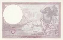 Frankreich 5 Francs - Purple - 28-11-1940 - Serial S.66236