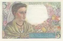 Frankreich 5 Francs - Shepherd - 05-04-1945 - Serial V.134