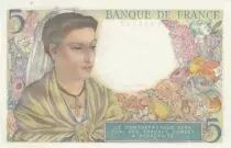 Frankreich 5 Francs - Shepherd - 05-08-1943 - Serial W.62