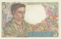 Frankreich 5 Francs - Shepherd - 05-08-1943 - Serial X.59