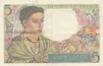 Frankreich 5 Francs - Shepherd - 05-08-1943 Serial M.58