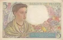 Frankreich 5 Francs - Shepherd - 23-12-1943 - Serial T.120