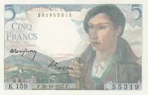 Frankreich 5 Francs - Shepherd - 30-10-1947 - Serial K.159 - Last Alphabet