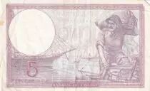 Frankreich 5 Francs - Violet - 13-07-1939 - Serial U.58381