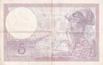 Frankreich 5 Francs - Violet - 17-08-1939 - Serial T.61281 - VF to XF - P.79