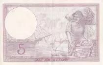 Frankreich 5 Francs - Violet - 26-10-1939 - Serial  D.65286 - XF to AU - P.79