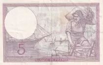 Frankreich 5 Francs - Violet - 26-12-1940 - Serial S.67805 - P.79