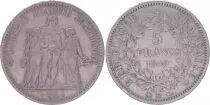 Frankreich 5 Francs, Hercules - 2nd Republic -1849 BB Strasbourg - F+