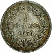 Frankreich 5 Francs, Louis-Philippe 1er - ann&eacute;es vari&eacute;es 1831 &agrave; 1848