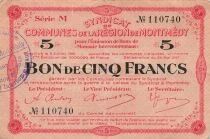 Frankreich 5 Francs- Montmedy Region - 24-05-1917
