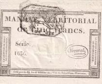 Frankreich 5 Francs 28 Ventose An IV (18.3.1796) - Black seal - UNC