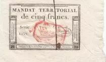 Frankreich 5 Francs 28 Ventose An IV (18.3.1796) - Red seal - XF to AU