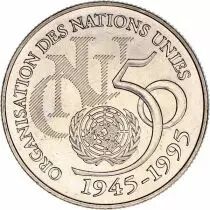 Frankreich 5 Francs 50 years of United Nations - Nickel