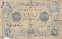 Frankreich 5 Francs Blue - 20-01-1912 Serial F.51 -  VG