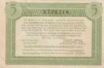 Frankreich 5 Francs Bon de Solidarit&eacute; - WWII - 1941-1942  - VF - 3.739.319