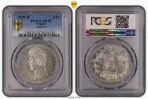 Frankreich 5 Francs Charles X - 2nd type - 1829 H La Rochelle - PCGS AU 55