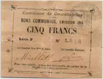Frankreich 5 Francs Courchelettes City - 1914