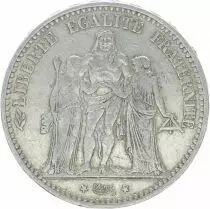 Frankreich 5 Francs Hercules - 3th Republic 1874 K Bordeaux